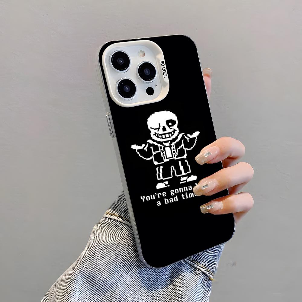 Sans U-Undertale Spiel Handyhülle Für IPhone 17 Pro Max 15 Pro 16 14 Plus 12 13 Mini 11 Pro Stoßfeste Bunte Hülle