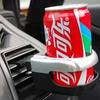Car Air Vent Outlet Cup Holder Beverage Stand Mount Clipon Black