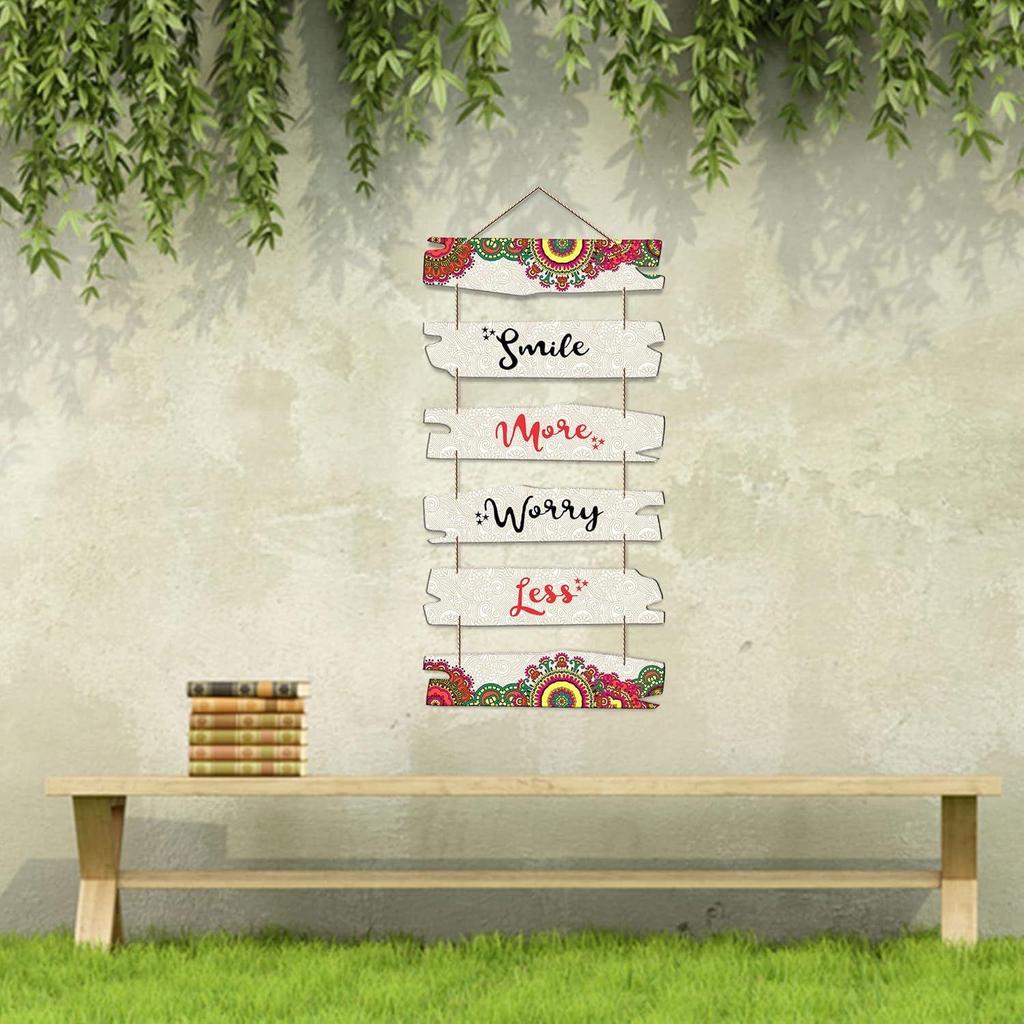 Wall Hanging Wooden Art Decoration Item for Living Room | Bedroom | Home Decor | Gifts | Quotes Decor Item | Wall Art For Hall | Mdf Wall Decoration