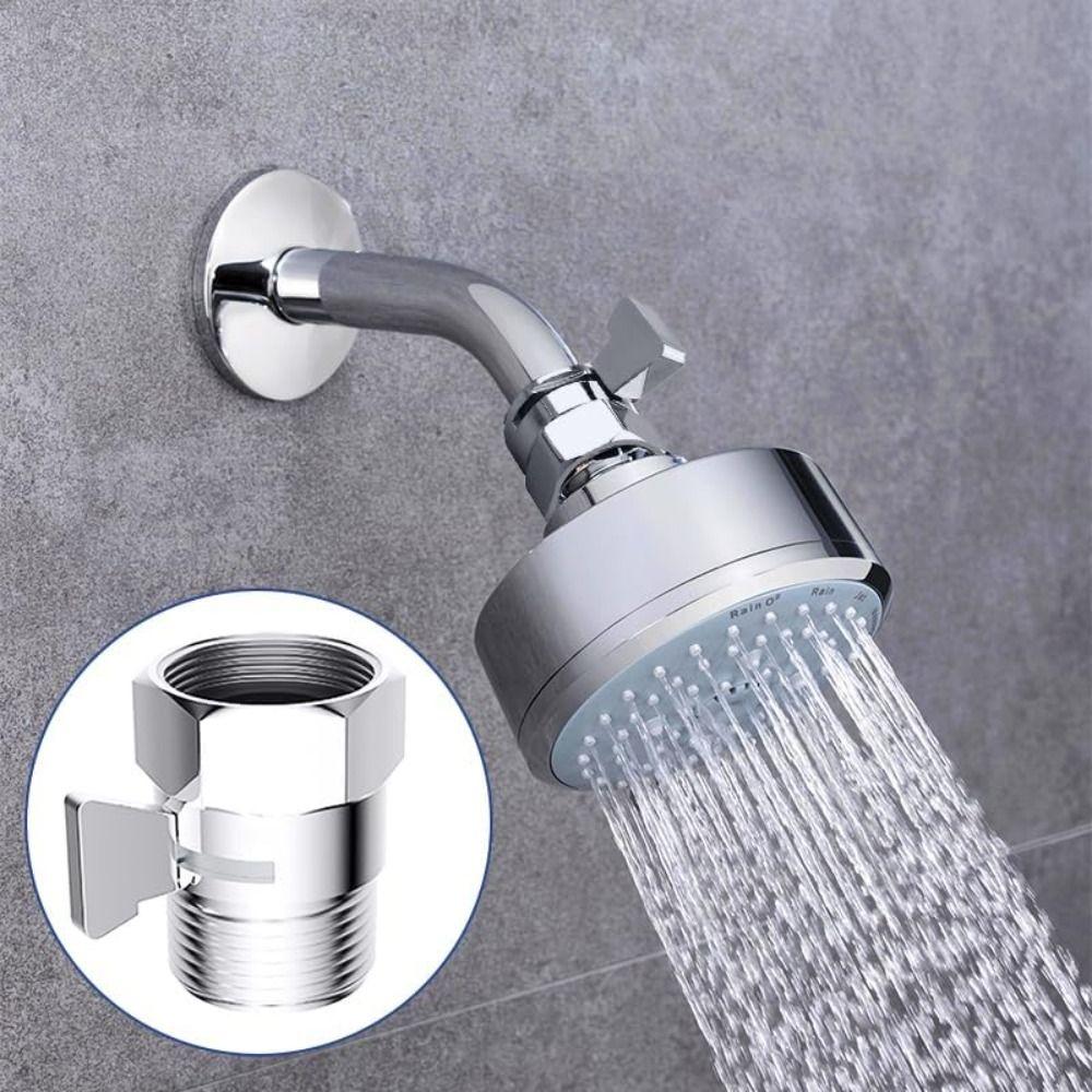 G1/2 Shower Head Shut Off Valve Female Male Water Flow Control Valves Handheld Shower Head