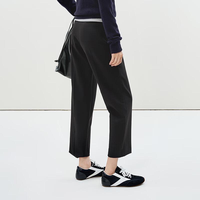 LESS Women's Retro Cigarette Cropped Pants