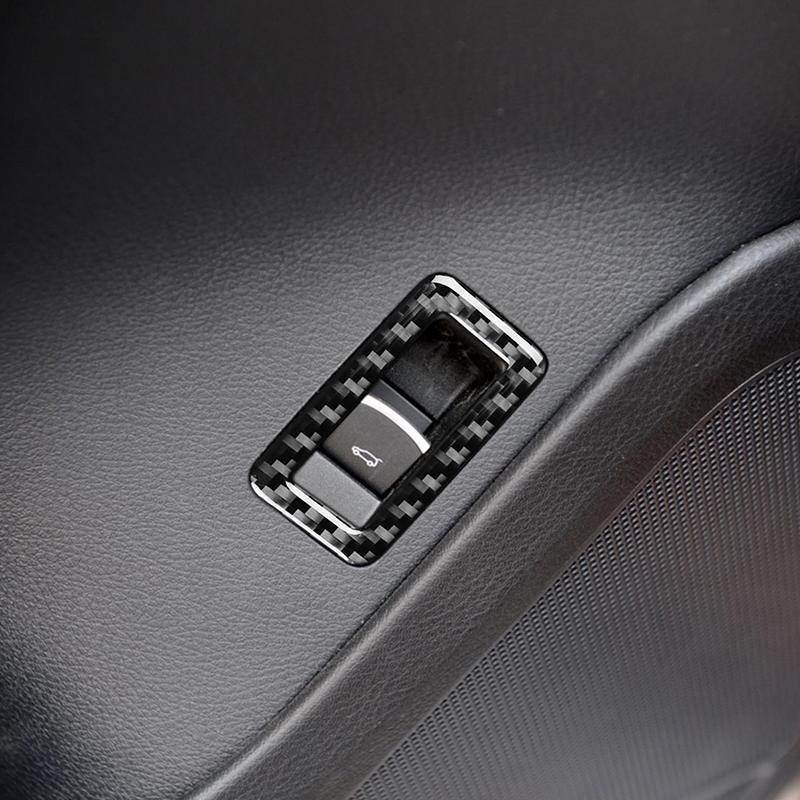 For VW Touareg 2011-2018 Soft Carbon Fiber Tailgate Switch Panel Sticker Trim Car Interior Accessories Car Interior