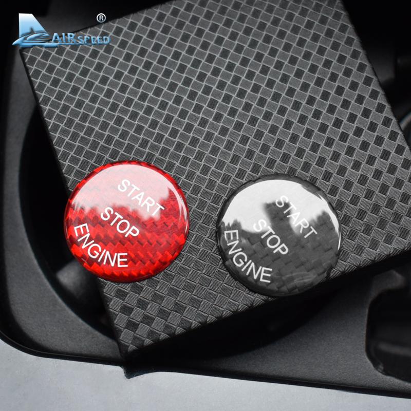 Carbon Fiber Engine Start Ignition Button Cover Sticker for BMW E70 E71 F25 F26 F01 F20 F21 F30 F10 Interior Trim