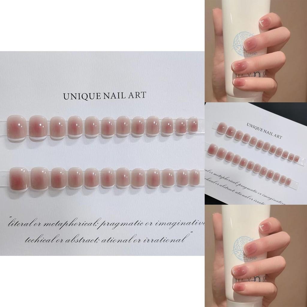 Trendy B471 Short Wearable Nail Tips With Charming Star Pattern Perfect For All Occasions