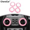 4X Interior Air Conditioner Cover Trim Frame For Jeep Wrangler JK 2011-2017 Pink