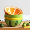 Creative Fruit Shaped Ceramic Salad Bowl Family Fruit Snack Plate Dinner Bowls Complete Tableware Kitchen Utensils Accessories