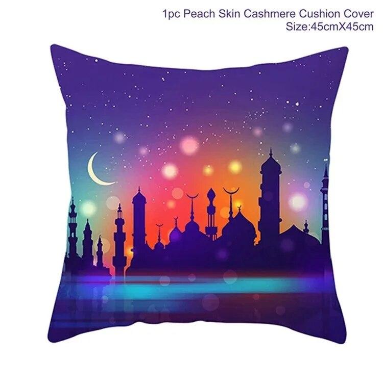 45x45 Cm Eid Cushion Cover Ramadan Decoration Home