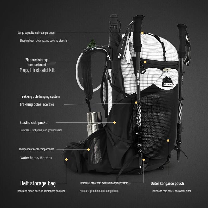 Naturehike Helium Series 40L Hiking Backpack
