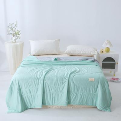 New Knitted Cool Silk Summer Quilt New Pure Cotton Printed Summer Cool Quilt Thin Quilt Core Can Be Machine Washed