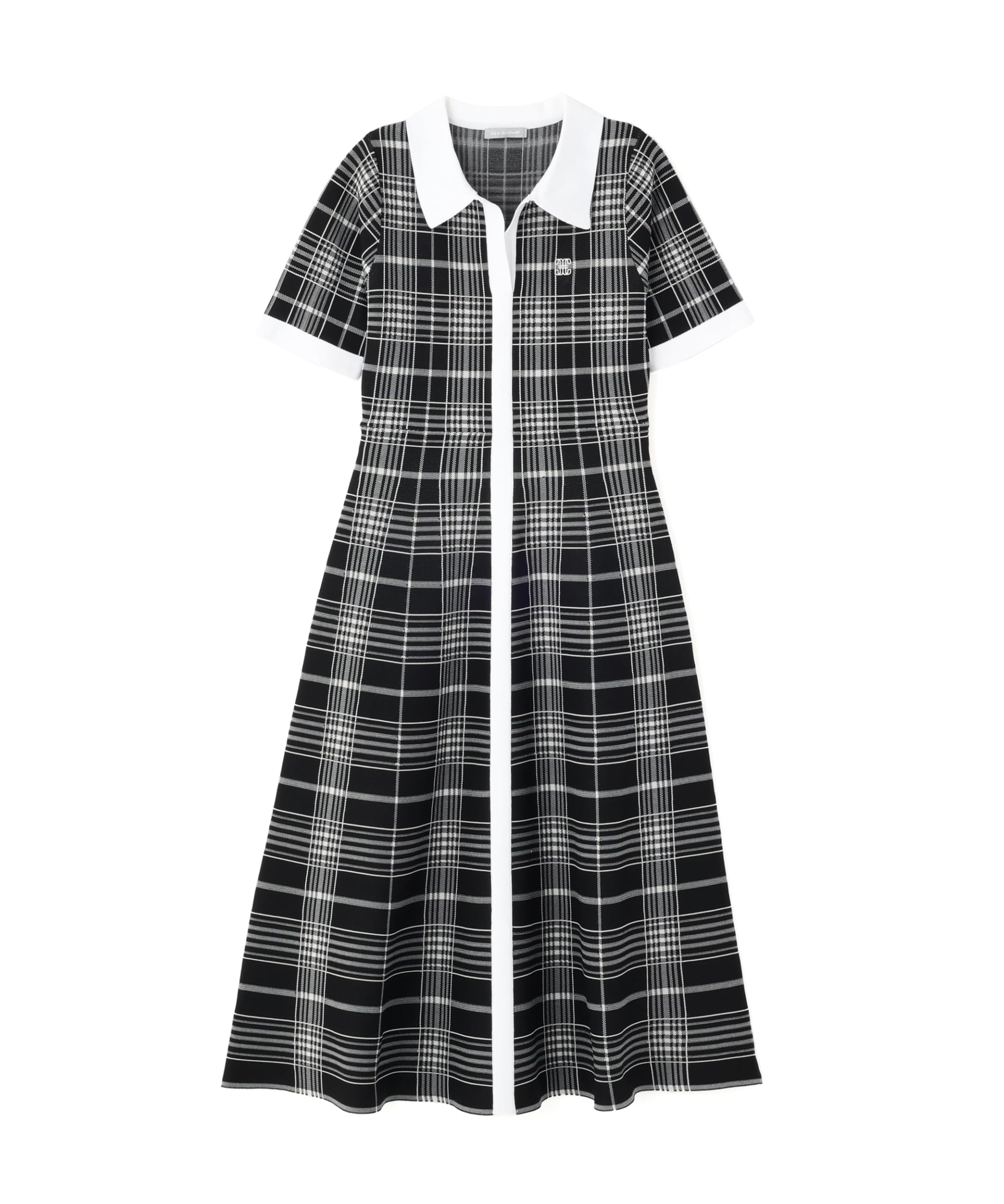 

Jill by Jill Stuart Casual Dress, Big Check Knit Dress, 125-5240027, Black, Free Size, Women s
