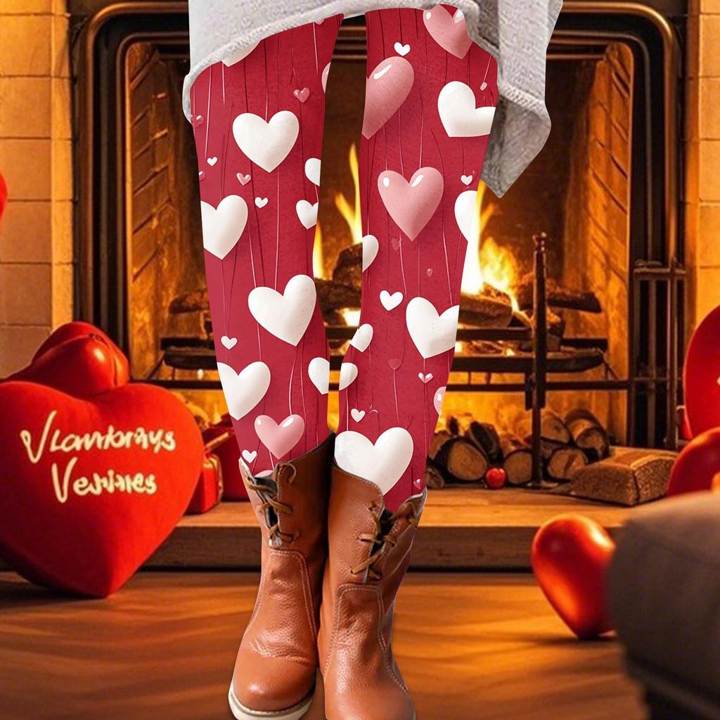 Spodnie damskie z nadrukiem, elastyczne, miękkie, bawełniane, legginsy, codzienne, domowe piżamy