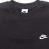 Nike Club Fleece Logo Embroidered Crew Neck Pullover Men Sweatshirt Black FB7476-011