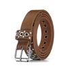 Pin Buckle Belt PU Leather Thin Belt Trendy Waist Strap  Decor Accessories