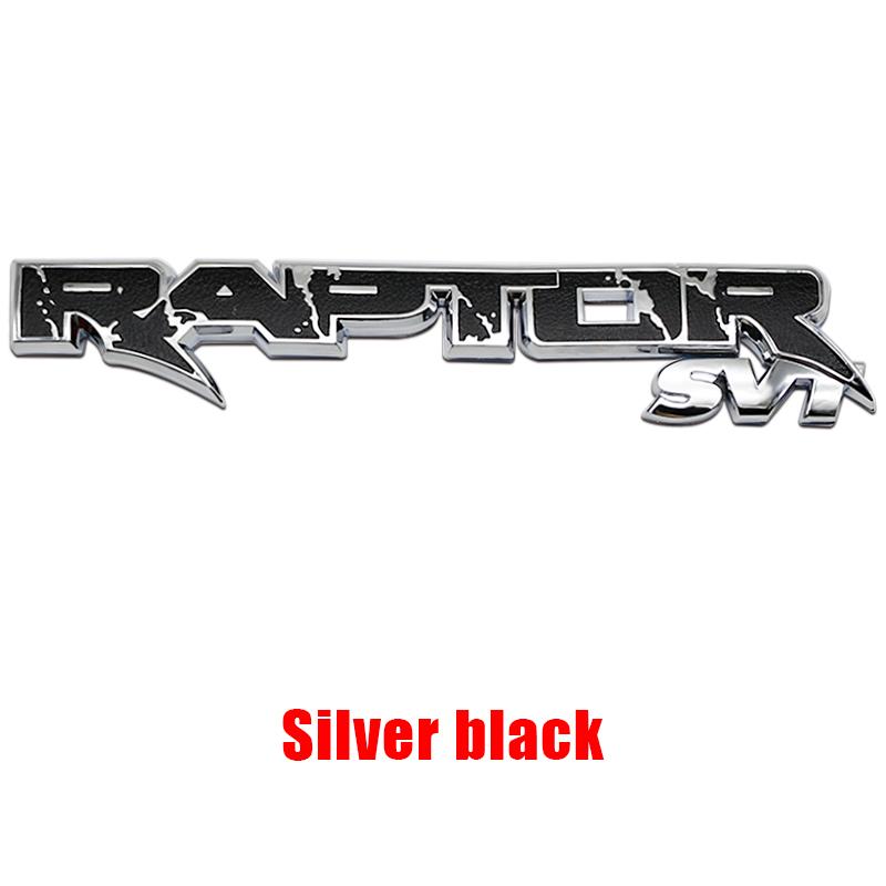 FMCL1 RAPTOR Emblem Sticker ABS 3D Car Sticker Plastic Logo Badge For Ford Fusion Focus Mk2 Fiesta Mk3 Mondeo Mk4 Ranger Kuga Mk7 Max