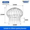 Couvercle de bonde de sol anti-colmatage en acier inoxydable pour terrasse, balcon, patio et toit-terrasse