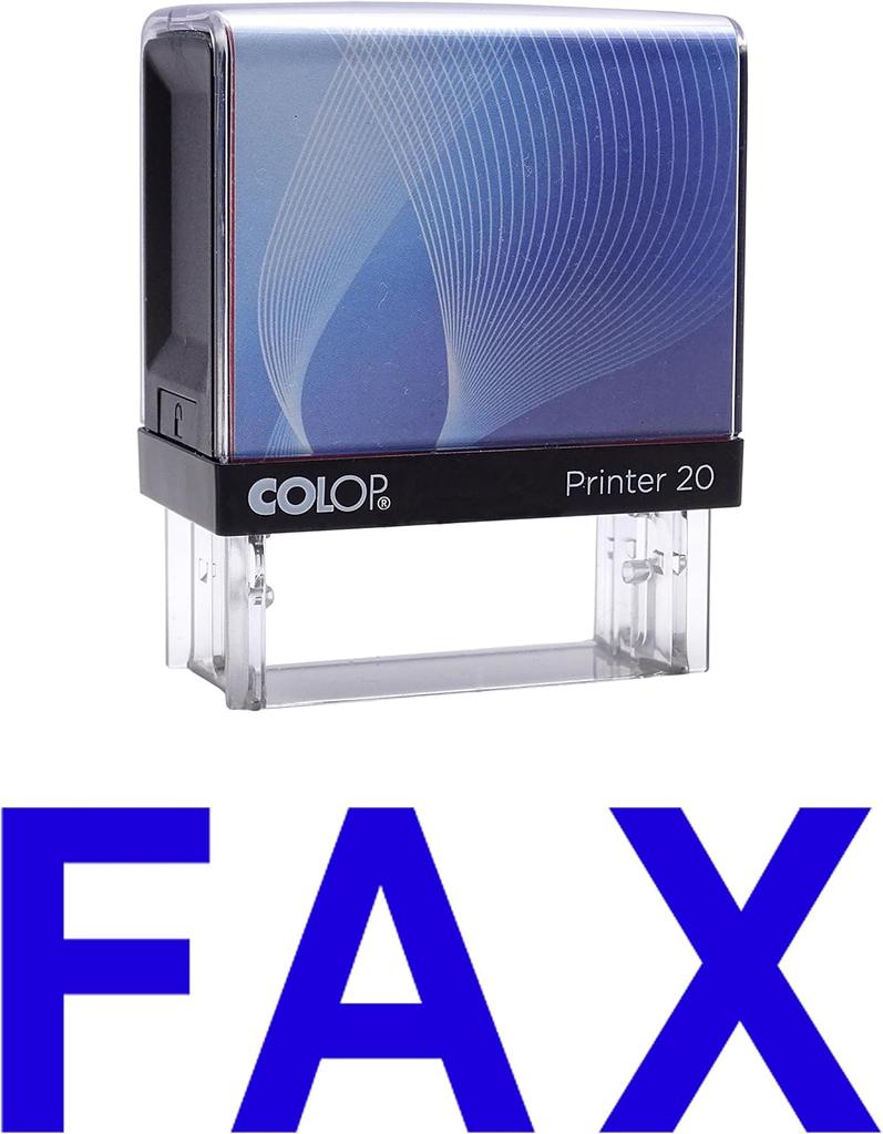 FAX Self Inking Rubber Stamp Custom Colop Office Stationary P20 Mini Stamper