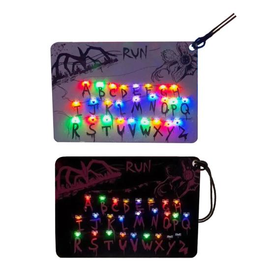 

Светодиодный кулон-карточка, новинка, перевернутое светодиодное украшение для автомобиля, светящийся предупреждающий брелок для декора салона и зеркала заднего вида