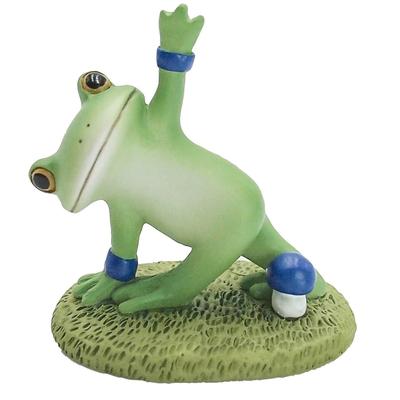 Tea Life Daikai Copeu Mascot Frog Yoga Blue W4 Cm 74496 D2.7 H4.2