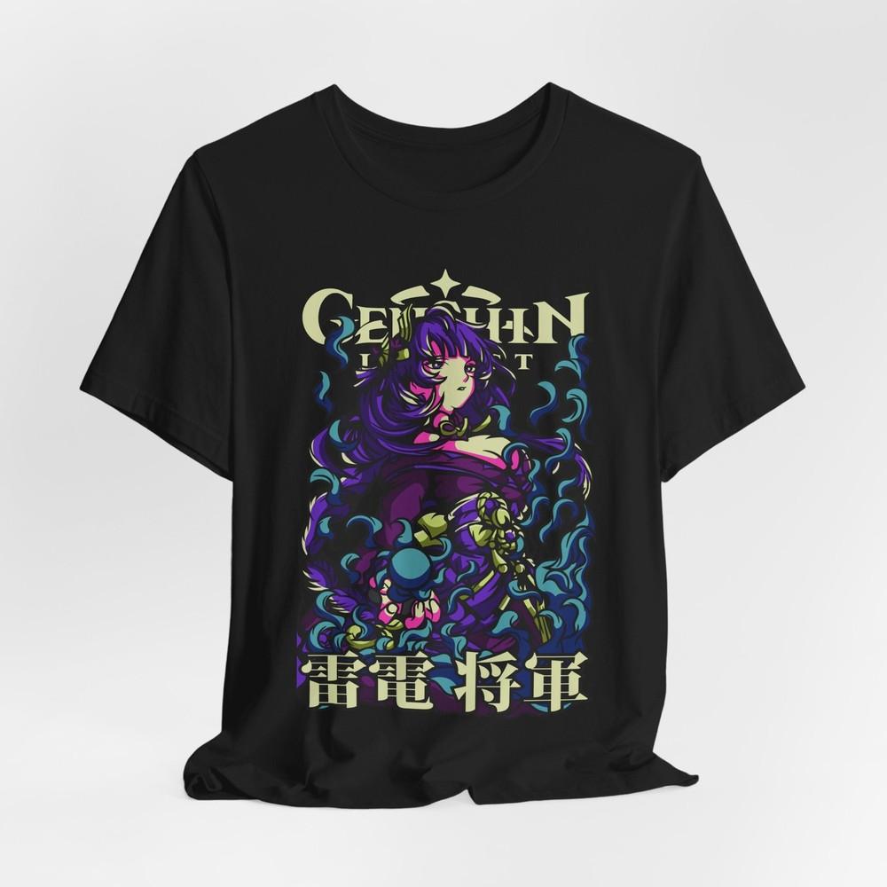 Genshin Impact Raiden Tee, Unisex Graphic T-Shirt, Anime Fan Gift, Gamer Shirt,