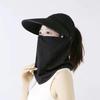 Visor Hat Women Sun Hat Wide Brim Face Cover  Hat Portable Empty Top Hat  Summer