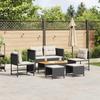 VidaXL Outdoor Sofa Black Synthetic Rattan Medium 4104699