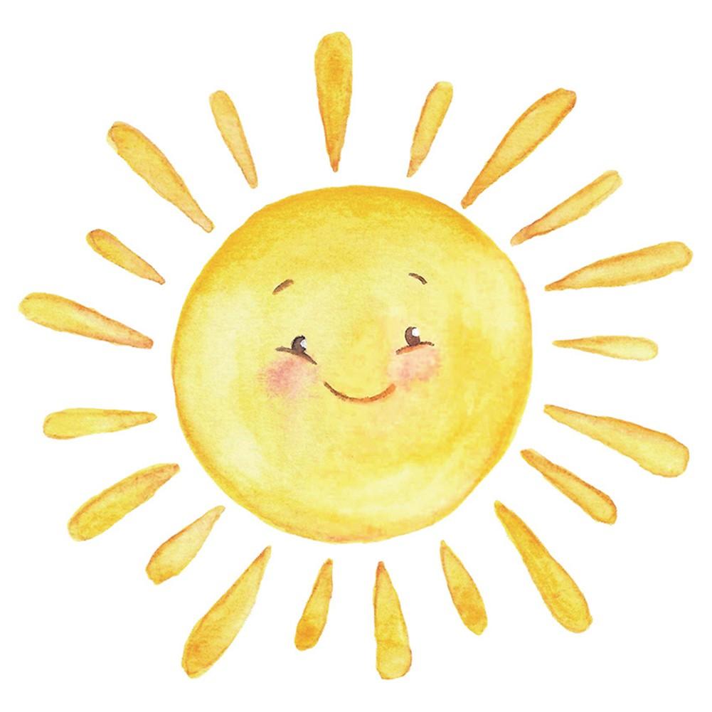 Convenient Removal Cartoon Sun Wall Stickers Children's Bedroom Decoration