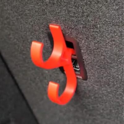 2Pcs Single/Double Hook Car Umbrella Hooks No Drilling Vertical Suspension Car Umbrella Holder Anti-tilt