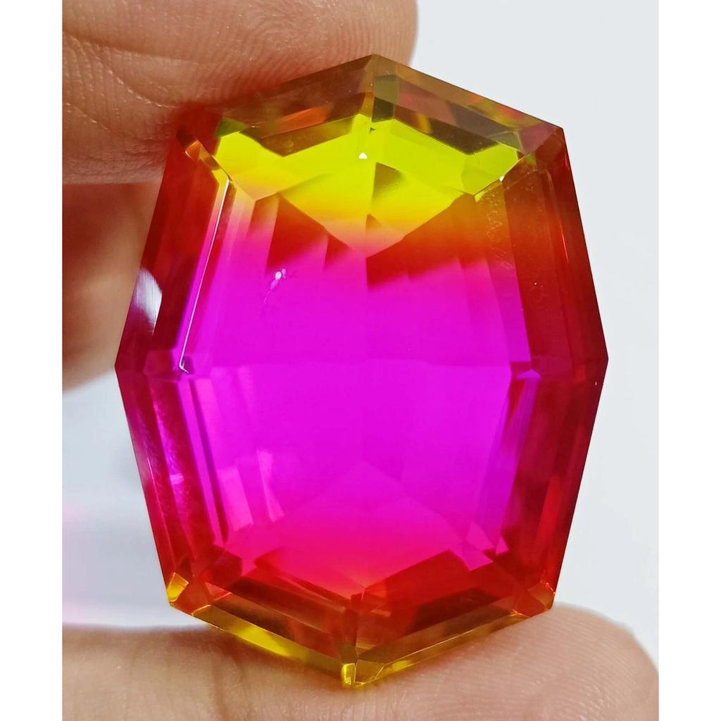 82+ Ct Natural Bi-Color Ametrine Use For Gift Purpose Fancy Cut Gemstone