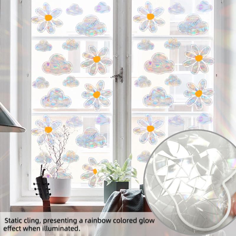 Adorable Bees Style Glass Sticker DIY Honeybee Wall Decals For Glass Windows Removable Sticker