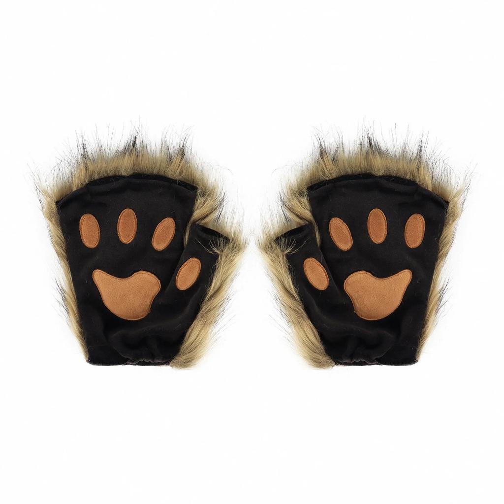 New Halloween Fox Mask Set Prop Accessories Cute Handmade Fox  Ears and Tail for Halloween Cosplay Party Costume Accessories