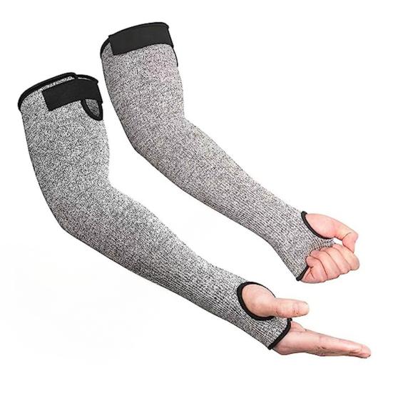 

1 пара жаростійких нарукавників з отворами для великого пальця, дихаючі, легкі, регульовані, для чоловіків, жінок, садівництва, сільського господарства, робіт з високим ризиком, захисні покриття для рук