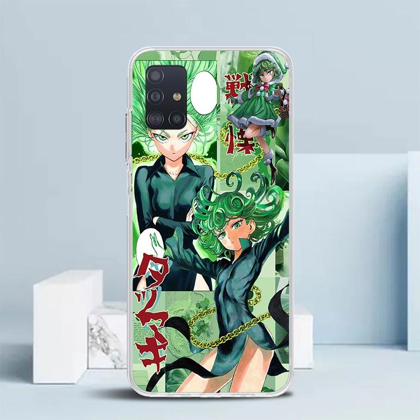 One P-Punch-Man Tatsumaki Soft Cover for Samsung Galaxy A12 A22 A32 A52 A72 A02S Phone Case Note 20 Ultra 10 S10 Plus A51 A71 A5