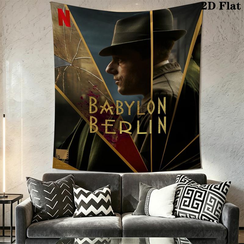 Babylon Mur Berliński Gobelin Estetyczna Dekoracja Ścienna Drukowany Materiał Koc Dekoracyjne Gobeliny do Sypialni Salonu Wystrój Domu