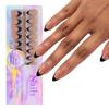 150Pcs Press On Nails Soft Gel False Nail Tips 3 In 1 Pre-Colored French Nails Fake Nails 14 Sizes for Nail Extension