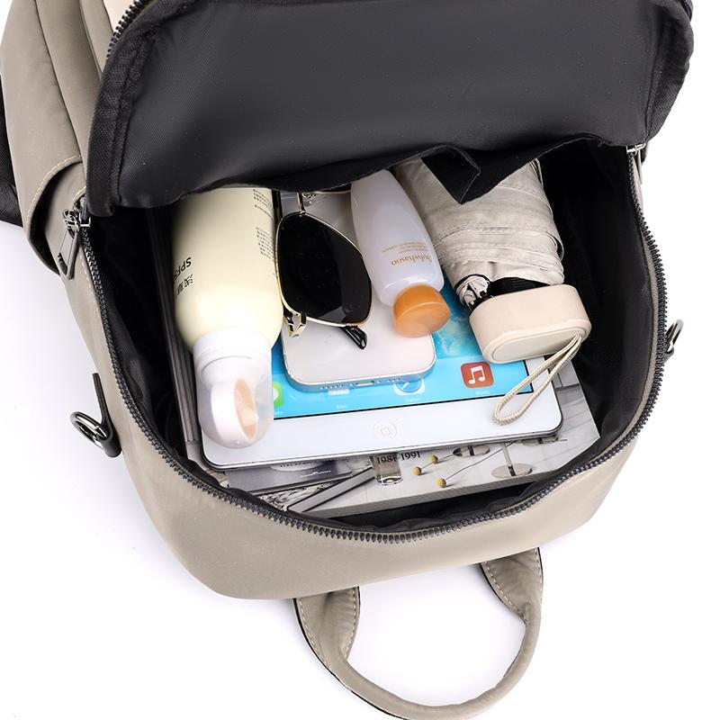 Women's Large Capacity Backpack Lightweight Nylon Travel Backpack