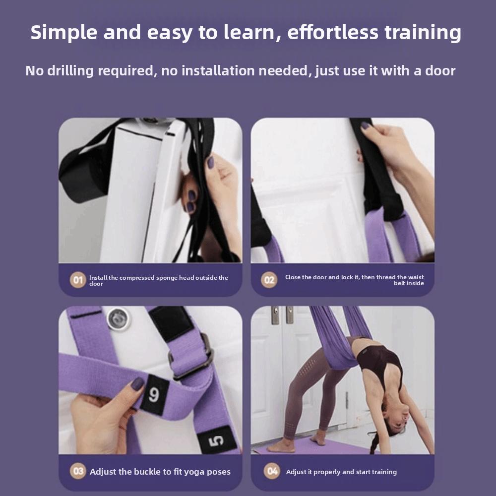 Elastic Stretch Aerial Yoga Hammock Swing Aerial Yoga Stretching Strap  Handstand Training