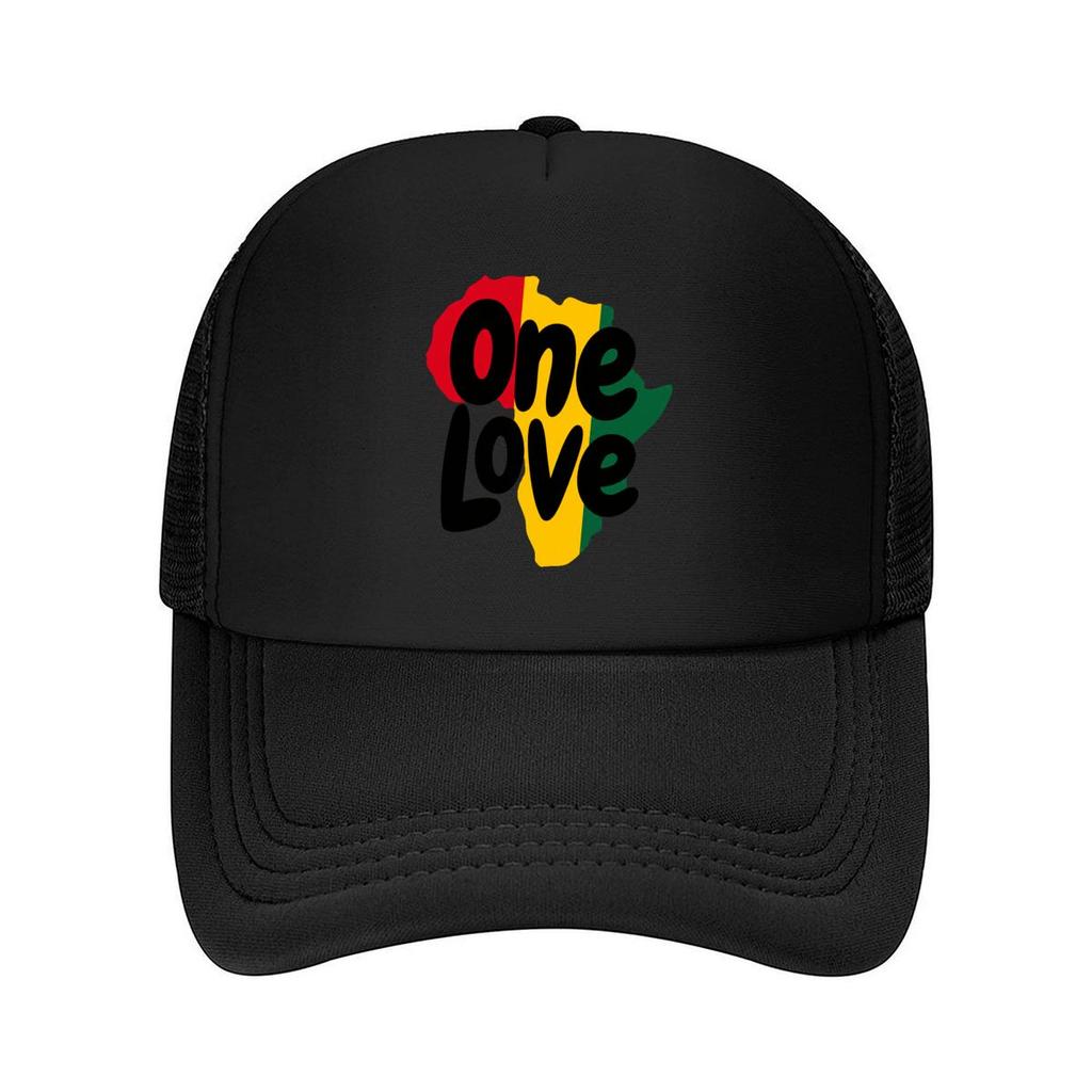 One Love African Map Rasta Mesh Baseball Cap Hip Hop