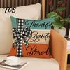 Washable Zippered Pillow Cases Fall Thanksgiving Throw Covers, Pumpkin Maple Leaf Cushion Cases, Autumn Harvest Decorative Covers for Sofa Couch