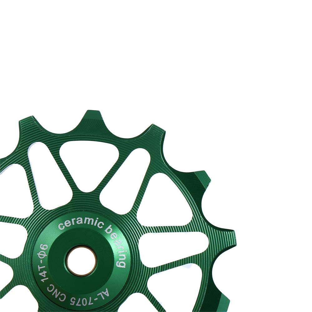 14T MTB Ceramic Bearing Road  Bike Bearing Rear Derailleur Pulley Ceramic Pulley Rear Derailleur