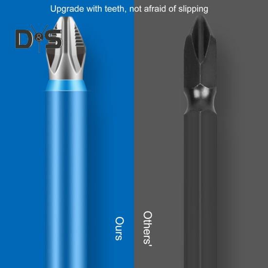 6Pcs Strong Magnetic Anti-Slip Drill Bit Set 60HRC High Hardness Universal Electric Precision Screwdriver Drill Bits