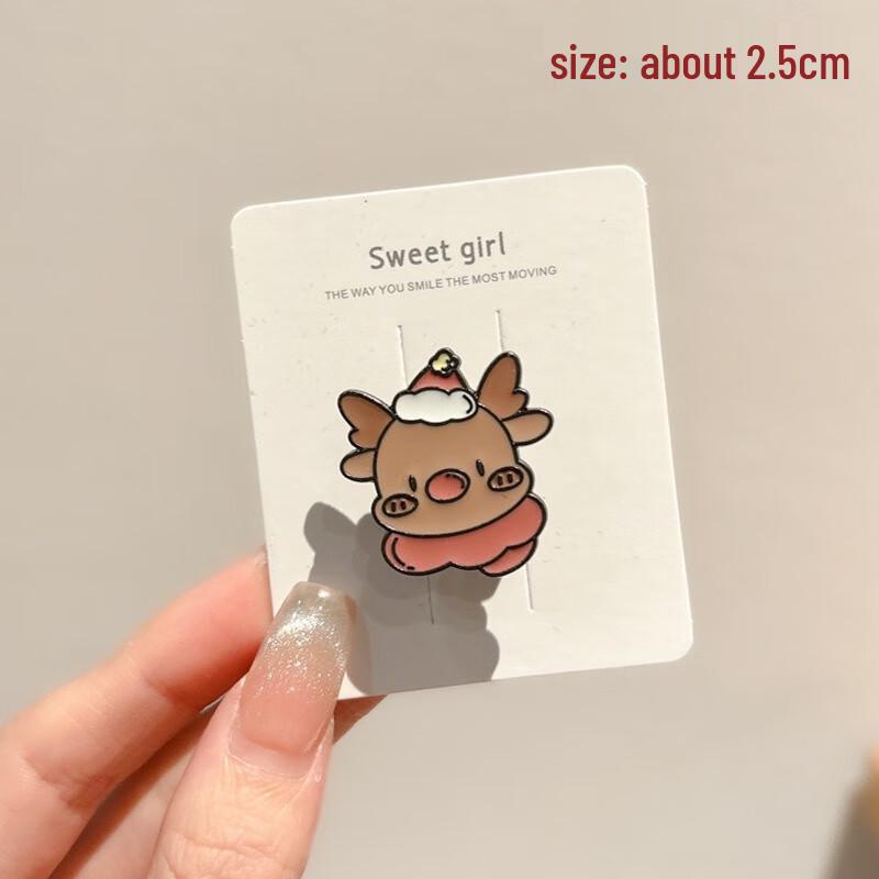 

Christmas Metal Brooch Pins (4-Pack)