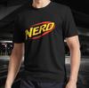 Nerd Gun Logo Parody Active T-Shirt Funny Size Mode American T-shirt