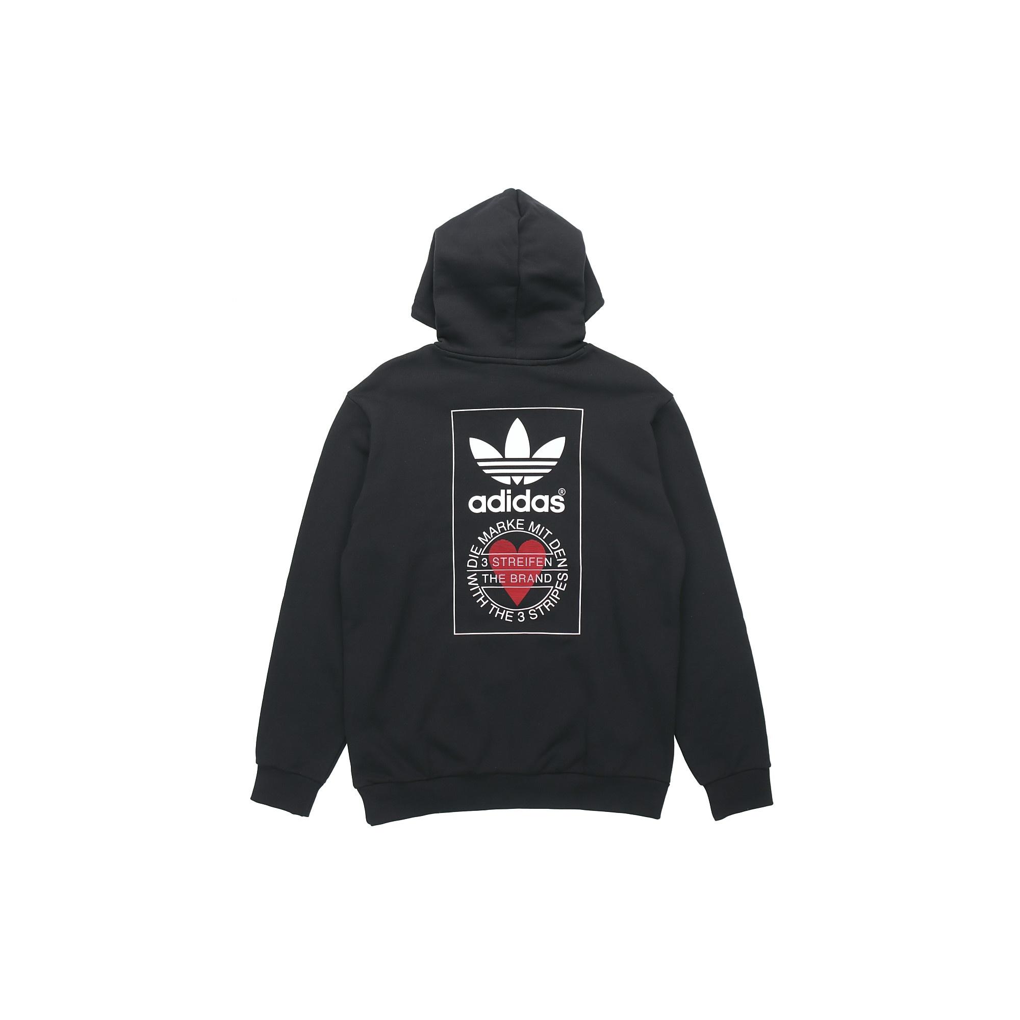 adidas originals Valentine s Day Series Back Printing Logo Black Men s GK7164 S