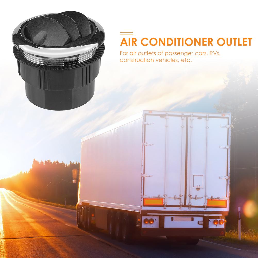 2.95 inch A/C Air Vents Outlets with Chrome Outdoor Universal Air Conditioning Personal Car Decoration for RV Bus