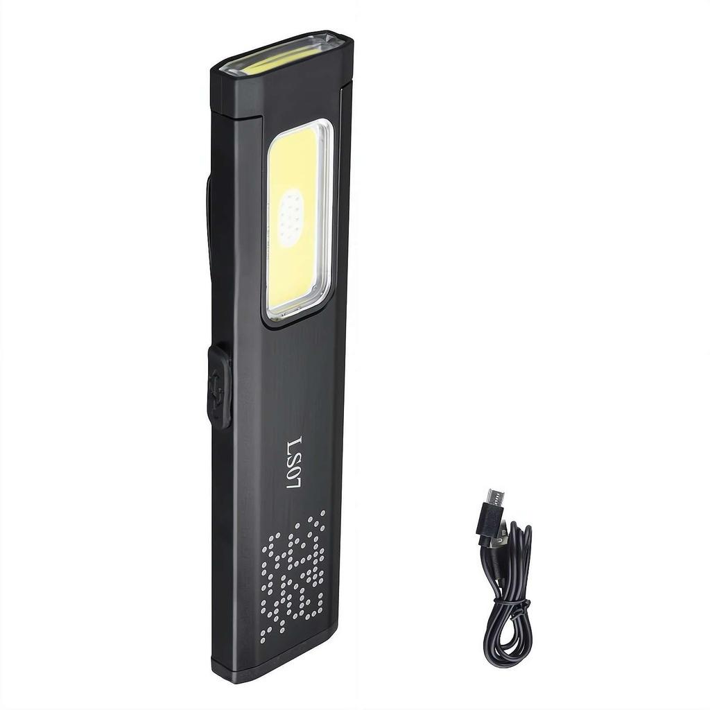 Rechargeable Multi Function LED Small Flashlight with Magnetic & Clip Portable Flat Mini Flashlight for Everyday Carry Travel