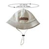 Letter Baby Bucket Hat With Rope Summer Outdoor Baby Boys Girls Sun Basin Hat Adjustable Infant Toddler Fisherman Hats