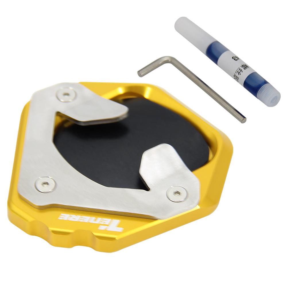 Motorcycle Kickstand Foot Side Stand Extension Pad Support Plate Side Stand Enlarge For Yamaha Tenere 700 Tenere700 2019 2020