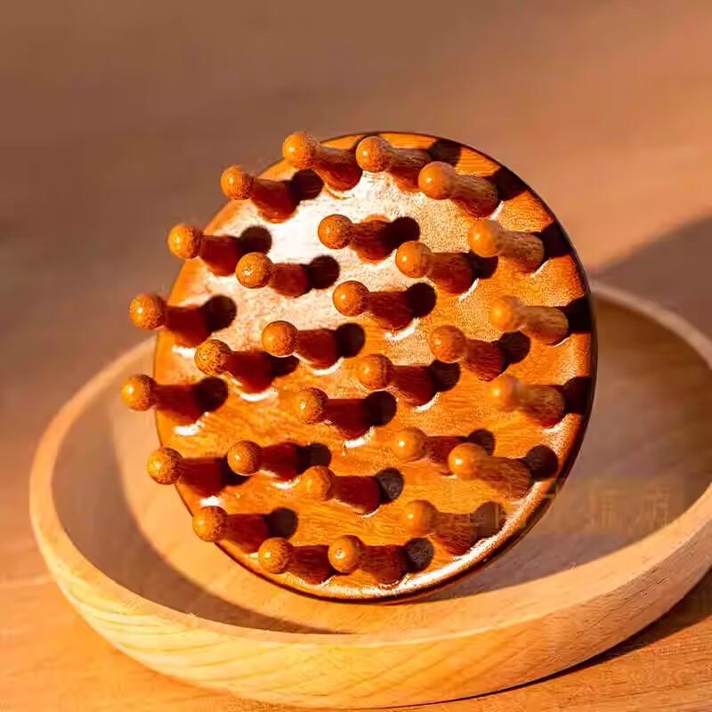 Wooden Scalp Massage Comb - 10-Pack