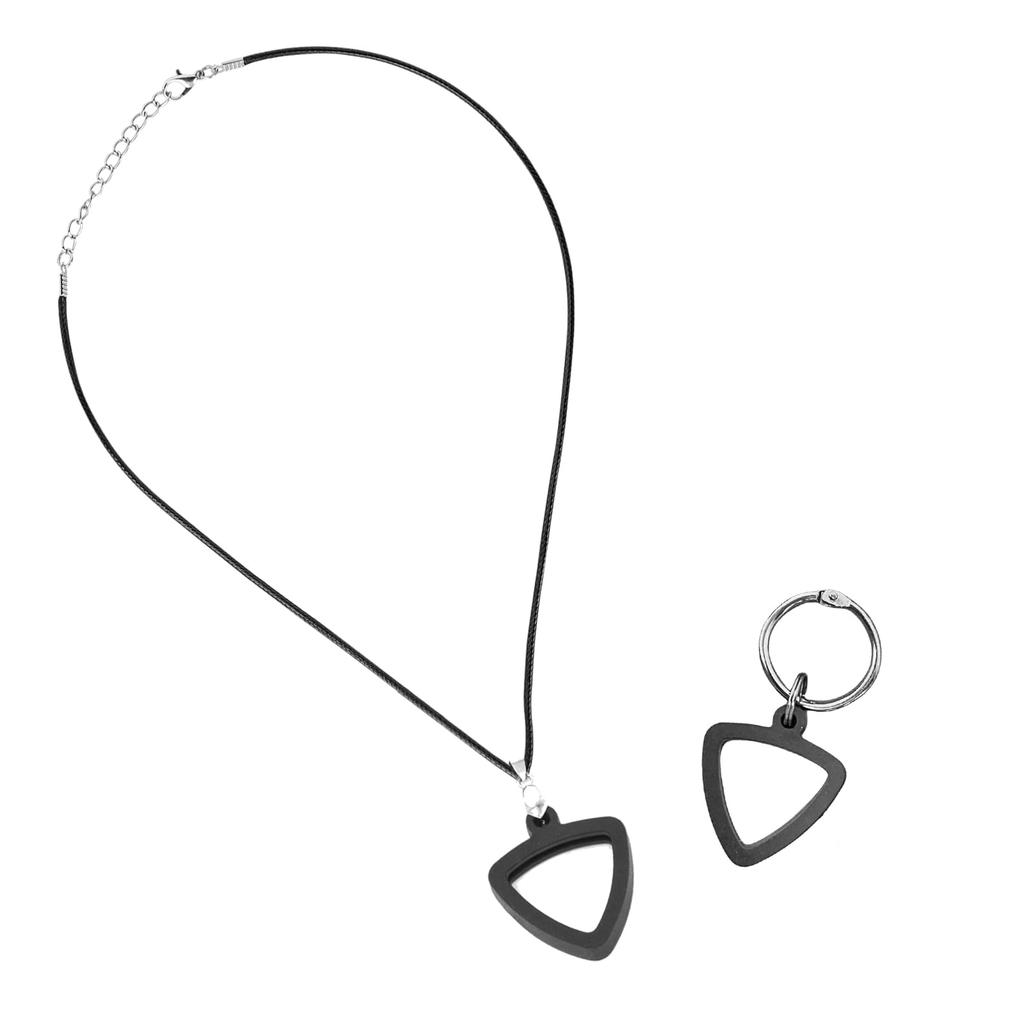 Musiin Guitar Pick Holder Necklace compatible with Fender Dunlop Triangle easy suitable for players of various showcasing your unique musical taste