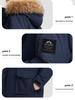 Men's Winter Hooded Down Jacket - Trendy, Stylish, Mid-Length, Red Outerwear for Couples (2025 Edition)